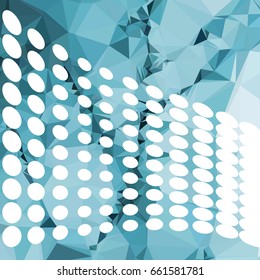 Abstract multicolor mosaic backdrop with dots. Geometric low polygonal background. Design element for book covers, presentations layouts, title backgrounds. Vector clip art.