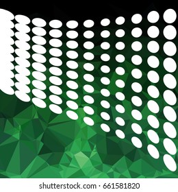 Abstract multicolor mosaic backdrop with dots. Geometric low polygonal background. Design element for book covers, presentations layouts, title backgrounds. Vector clip art.