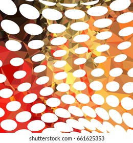 Abstract multicolor mosaic backdrop with dots. Geometric low polygonal background. Design element for book covers, presentations layouts, title backgrounds. Vector clip art.