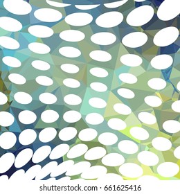 Abstract multicolor mosaic backdrop with dots. Geometric low polygonal background. Design element for book covers, presentations layouts, title backgrounds. Vector clip art.