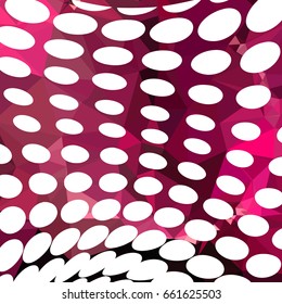 Abstract multicolor mosaic backdrop with dots. Geometric low polygonal background. Design element for book covers, presentations layouts, title backgrounds. Vector clip art.