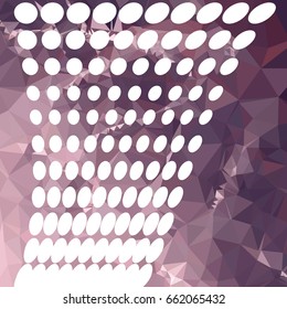Abstract multicolor mosaic backdrop with dots. Geometric low polygonal background. Design element for book covers, presentations layouts, title backgrounds. Vector clip art.