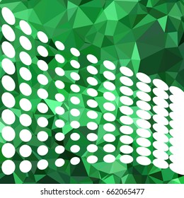 Abstract multicolor mosaic backdrop with dots. Geometric low polygonal background. Design element for book covers, presentations layouts, title backgrounds. Vector clip art.