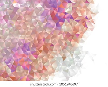 Abstract multicolor mosaic backdrop. Geometric low polygonal background. Design element for book covers, presentations layouts, title backgrounds. Vector clip art.