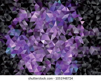 Abstract multicolor mosaic backdrop. Geometric low polygonal background. Design element for book covers, presentations layouts, title backgrounds. Vector clip art.