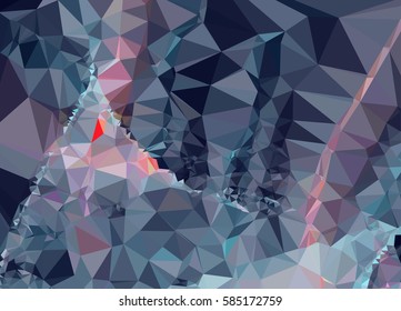 Abstract multicolor mosaic backdrop. Geometric low polygonal background. Design template. Vector clip art.