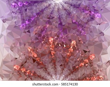 Abstract multicolor mosaic backdrop. Geometric low polygonal background. Design template. Vector clip art.