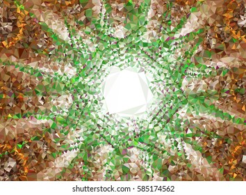 Abstract multicolor mosaic backdrop. Geometric low polygonal background. Design template. Vector clip art.