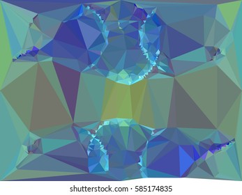 Abstract multicolor mosaic backdrop. Geometric low polygonal background. Design template. Vector clip art.