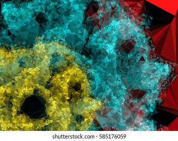 Abstract multicolor mosaic backdrop. Geometric low polygonal background. Design template. Vector clip art.