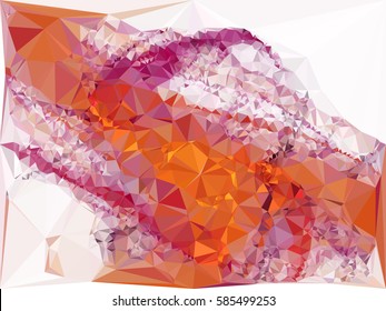 Abstract multicolor mosaic backdrop. Geometric low polygonal background. Design element for posters, business cards, presentations layouts, showcases. Vector clip art.