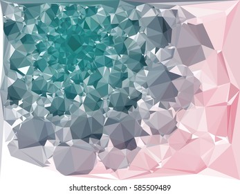 Abstract multicolor mosaic backdrop. Geometric low polygonal background. Design element for posters, business cards, presentations layouts, showcases. Vector clip art.