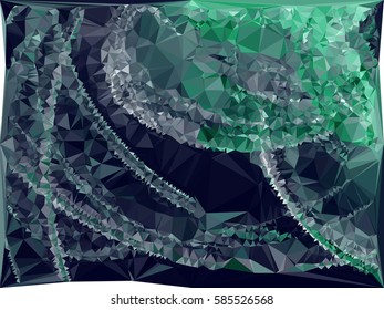 Abstract multicolor mosaic backdrop. Geometric low polygonal background. Design element for posters, business cards, presentations layouts, showcases. Vector clip art.