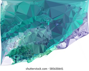 Abstract multicolor mosaic backdrop. Geometric low polygonal background. Design element for posters, business cards, presentations layouts, showcases. Vector clip art.