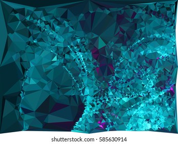 Abstract multicolor mosaic backdrop. Geometric low polygonal background. Design element for posters, business cards, presentations layouts, showcases. Vector clip art.