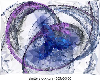 Abstract multicolor mosaic backdrop. Geometric low polygonal background. Design element for posters, business cards, presentations layouts, showcases. Vector clip art.
