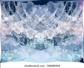 Abstract multicolor mosaic backdrop. Geometric low polygonal background. Design element for posters, business cards, presentations layouts, showcases. Vector clip art.