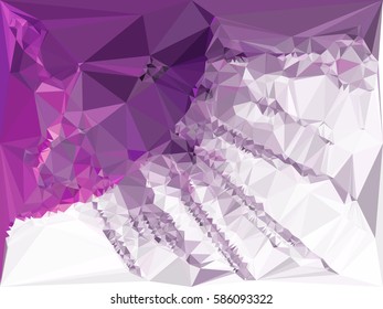 Abstract multicolor mosaic backdrop. Geometric low polygonal background. Design element for posters, business cards, presentations layouts, showcases. Vector clip art.