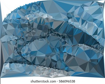 Abstract multicolor mosaic backdrop. Geometric low polygonal background. Design element for posters, business cards, presentations layouts, showcases. Vector clip art.