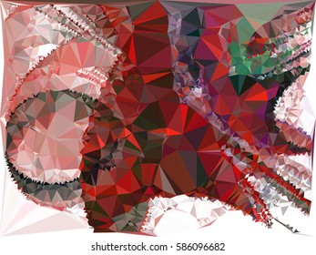 Abstract multicolor mosaic backdrop. Geometric low polygonal background. Design element for posters, business cards, presentations layouts, showcases. Vector clip art.
