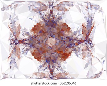 Abstract multicolor mosaic backdrop. Geometric low polygonal background. Design element for posters, business cards, presentations layouts, showcases. Vector clip art.