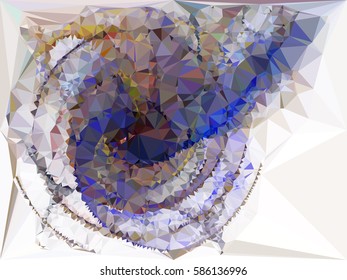Abstract multicolor mosaic backdrop. Geometric low polygonal background. Design element for posters, business cards, presentations layouts, showcases. Vector clip art.