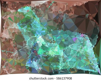Abstract multicolor mosaic backdrop. Geometric low polygonal background. Design element for posters, business cards, presentations layouts, showcases. Vector clip art.