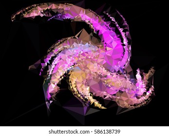 Abstract multicolor mosaic backdrop. Geometric low polygonal background. Design element for posters, business cards, presentations layouts, showcases. Vector clip art.