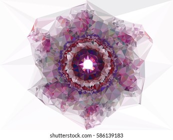 Abstract multicolor mosaic backdrop. Geometric low polygonal background. Design element for posters, business cards, presentations layouts, showcases. Vector clip art.