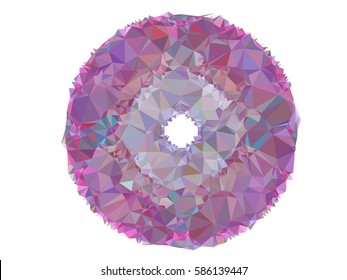Abstract multicolor mosaic backdrop. Geometric low polygonal background. Design element for posters, business cards, presentations layouts, showcases. Vector clip art.