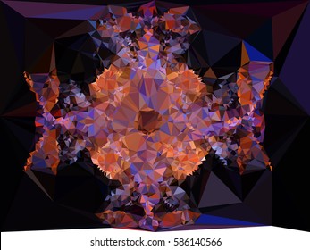 Abstract multicolor mosaic backdrop. Geometric low polygonal background. Design element for posters, business cards, presentations layouts, showcases. Vector clip art.