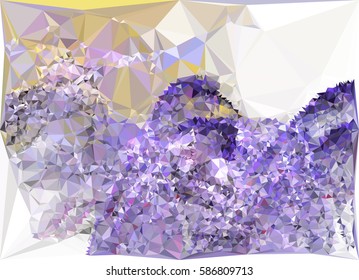 Abstract multicolor mosaic backdrop. Geometric low polygonal background. Design element for posters, business cards, presentations layouts, showcases. Vector clip art.
