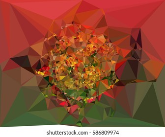 Abstract multicolor mosaic backdrop. Geometric low polygonal background. Design element for posters, business cards, presentations layouts, showcases. Vector clip art.