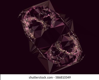 Abstract multicolor mosaic backdrop. Geometric low polygonal background. Design element for posters, business cards, presentations layouts, showcases. Vector clip art.