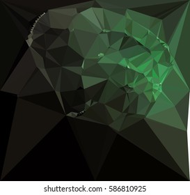 Abstract multicolor mosaic backdrop. Geometric low polygonal background. Design element for posters, business cards, presentations layouts, showcases. Vector clip art.