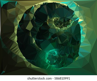 Abstract multicolor mosaic backdrop. Geometric low polygonal background. Design element for posters, business cards, presentations layouts, showcases. Vector clip art.
