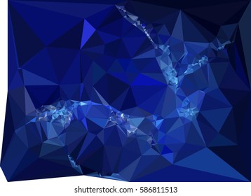 Abstract multicolor mosaic backdrop. Geometric low polygonal background. Design element for posters, business cards, presentations layouts, showcases. Vector clip art.