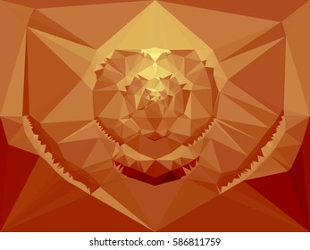 Abstract multicolor mosaic backdrop. Geometric low polygonal background. Design element for posters, business cards, presentations layouts, showcases. Vector clip art.