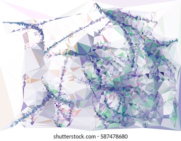 Abstract multicolor mosaic backdrop. Geometric low polygonal background. Design element for posters, business cards, presentations layouts, showcases. Vector clip art.
