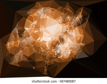 Abstract multicolor mosaic backdrop. Geometric low polygonal background. Design element for posters, business cards, presentations layouts, showcases. Vector clip art.