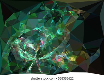 Abstract multicolor mosaic backdrop. Geometric low polygonal background. Design element for posters, business cards, presentations layouts, showcases. Vector clip art.