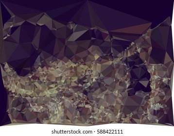 Abstract multicolor mosaic backdrop. Geometric low polygonal background. Design element for posters, business cards, presentations layouts, showcases. Vector clip art.