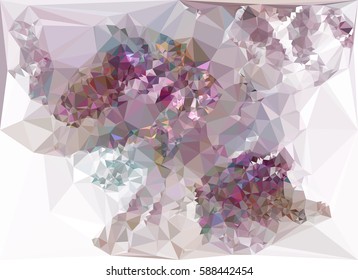 Abstract multicolor mosaic backdrop. Geometric low polygonal background. Design element for posters, business cards, presentations layouts, showcases. Vector clip art.