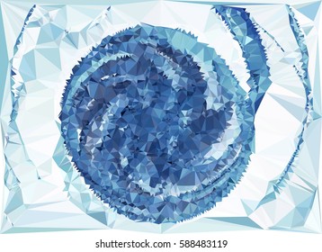 Abstract multicolor mosaic backdrop. Geometric low polygonal background. Design element for posters, business cards, presentations layouts, showcases. Vector clip art.