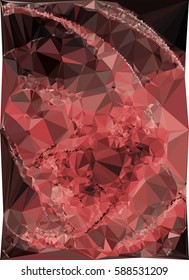 Abstract multicolor mosaic backdrop. Geometric low polygonal background. Design element for posters, business cards, presentations layouts, showcases. Vector clip art.