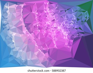 Abstract multicolor mosaic backdrop. Geometric low polygonal background. Design element for posters, business cards, presentations layouts, showcases. Vector clip art.