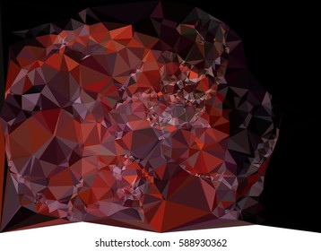Abstract multicolor mosaic backdrop. Geometric low polygonal background. Design element for posters, business cards, presentations layouts, showcases. Vector clip art.