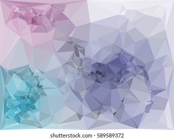 Abstract multicolor mosaic backdrop. Geometric low polygonal background. Design element for book covers, presentations layouts, title backgrounds. Vector clip art.