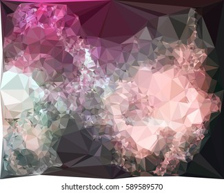 Abstract multicolor mosaic backdrop. Geometric low polygonal background. Design element for book covers, presentations layouts, title backgrounds. Vector clip art.