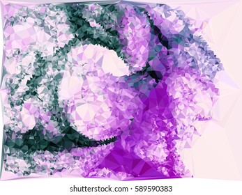 Abstract multicolor mosaic backdrop. Geometric low polygonal background. Design element for book covers, presentations layouts, title backgrounds. Vector clip art.
